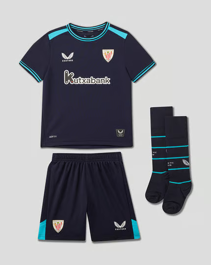 Athletic Bilbao 2025/26 Auswärtskit für Kinder