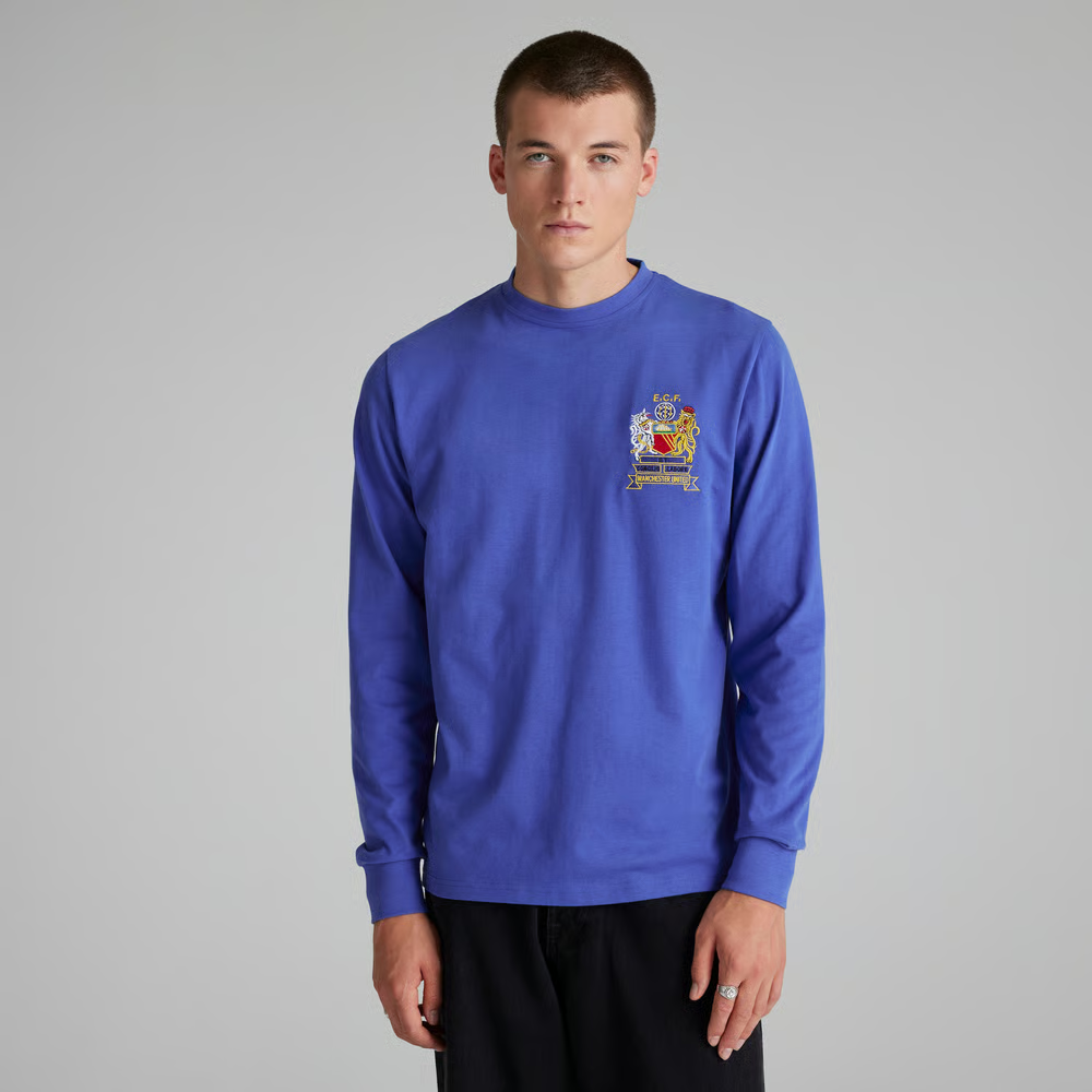 Damen Manchester United 1968 Retro Europapokal Final Langarmtrikot