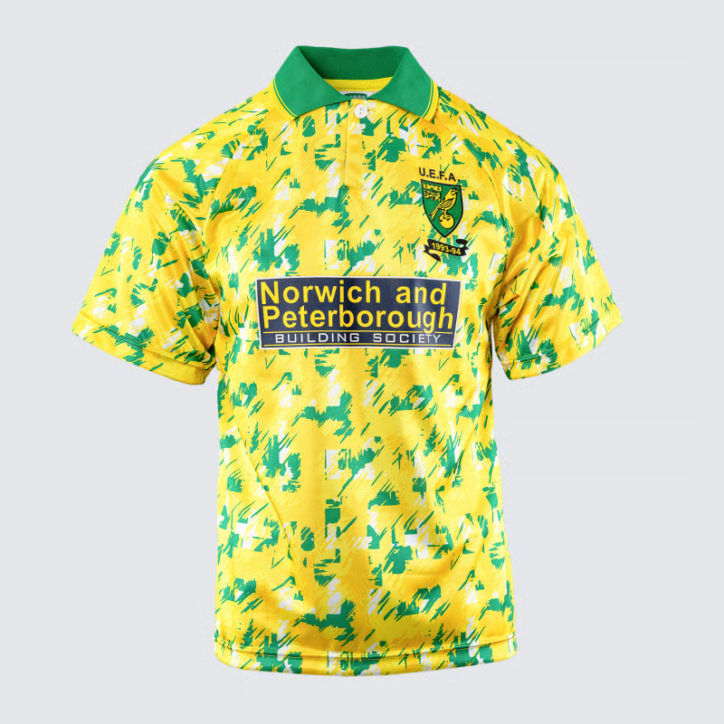 Damen Norwich City 1993 Retro UEFA-Cup Trikot