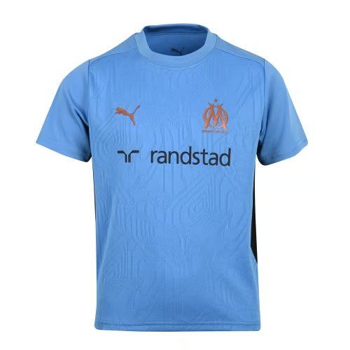 Kinder OM 2024/25 Drittes Authentisches Trainingsshirt - Azurblau