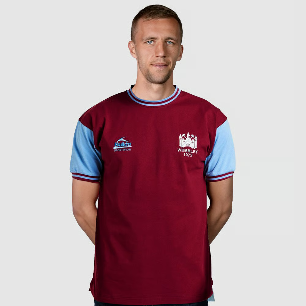 Kinder West Ham United 1975 Retro Pokalfinale Bukta Trikot