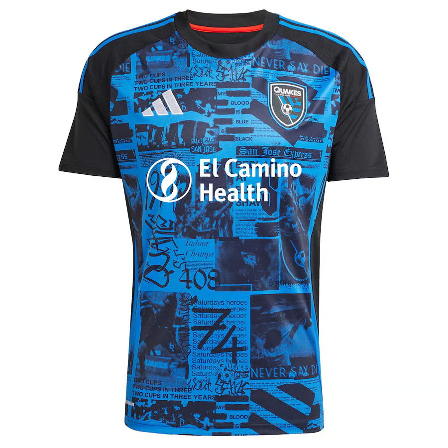 Damen San Jose Earthquakes 2025 Heim Shirt