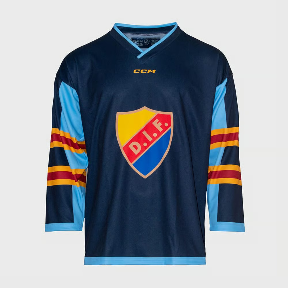 Damen Djurgårdens IF 2025 Heim Langarm CCM Trikot