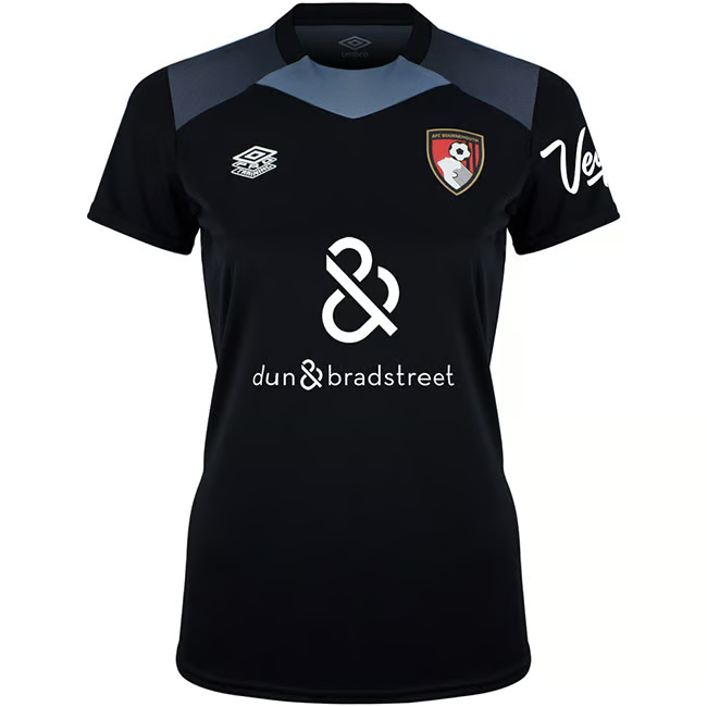 Damen AFC Bournemouth 2024/25 Dritttrikot Training Authentic - Schwarz