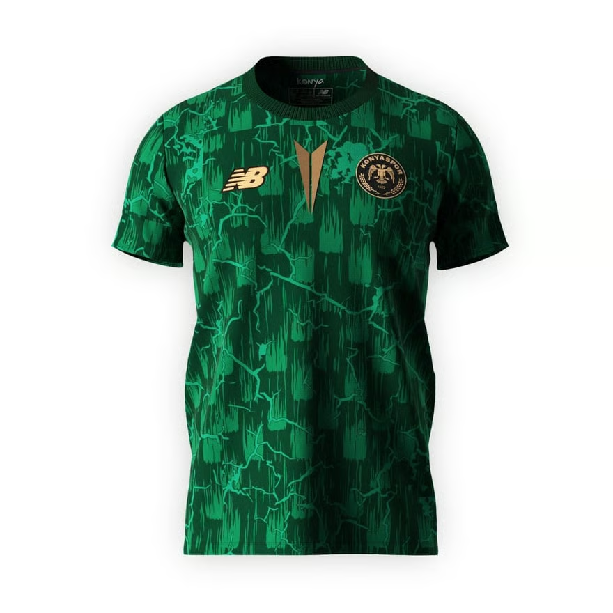 Damen Konyaspor 2024/25 Dritt Warm Up Shirt - Emerald