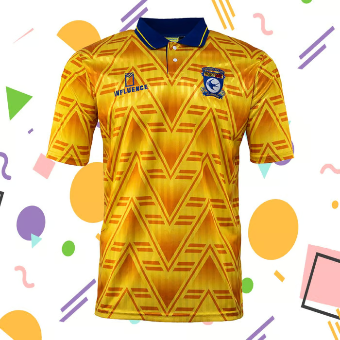 Damen Cardiff City 1991 Auswärts Retro Trikot