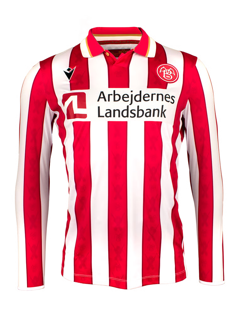 Damen AaB Fodbold 2024/25 Heimtrikot Langarm