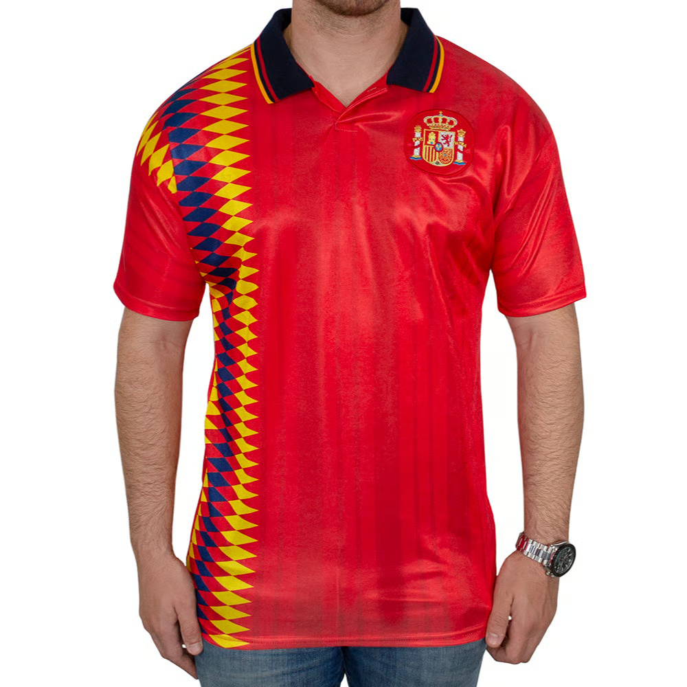 Herren Spanien 1994 Retro Weltmeisterschaft Shirt
