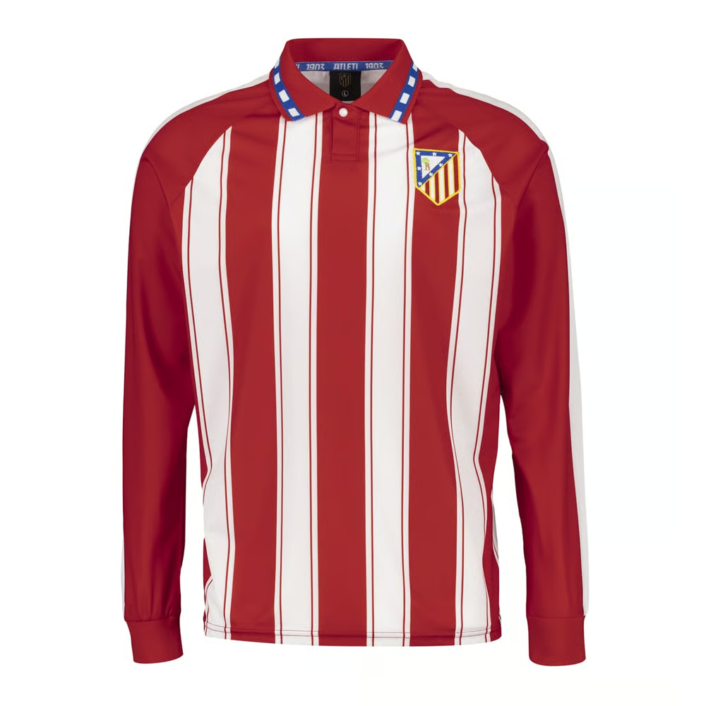 Damen Atletico Madrid 1995 Langarm Retro Trikot