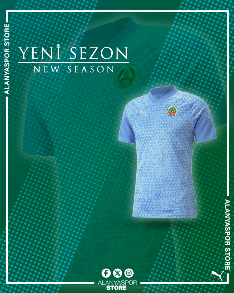 Herren Alanyaspor 2024/25 Dritt Authentic Training Shirt - Blau