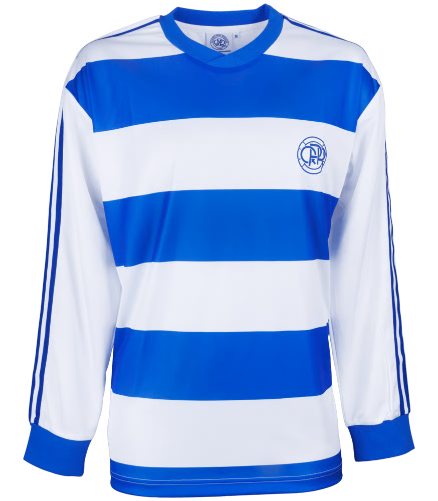 Damen Queens Park Rangers 1977/78 Heim Retro Langarmtrikot