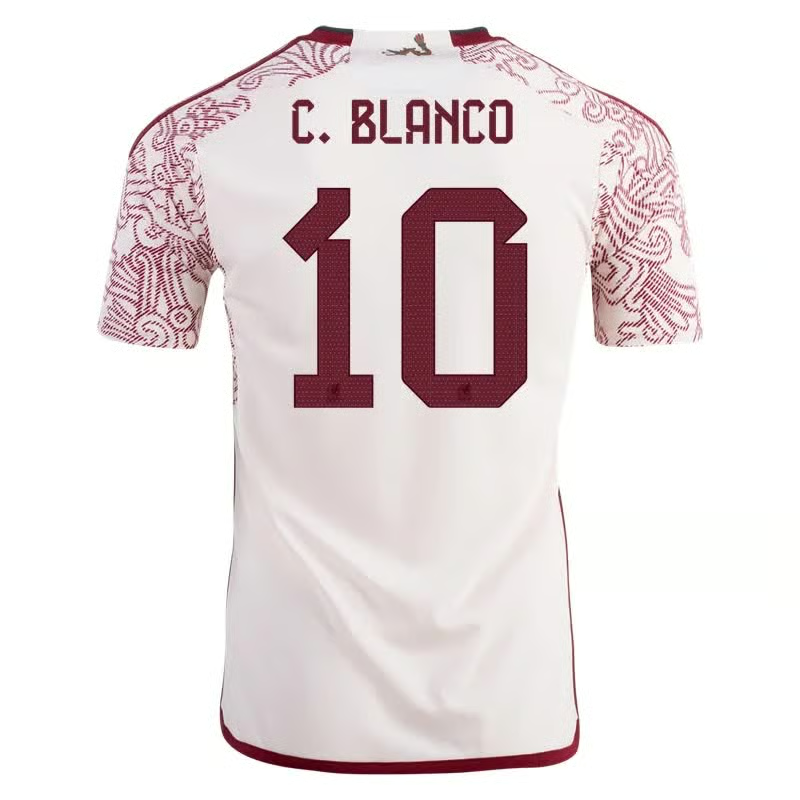 Cuauhtémoc Blanco #10 Mexiko Auswärtstrikot Weltmeisterschaft 2022