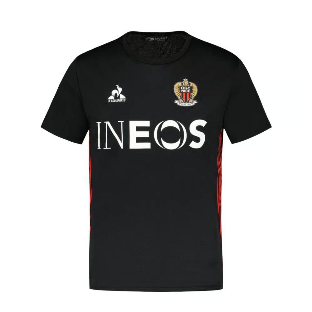 Herren OGC Nice 2024/25 Dritte Authentische Trainingsshirt - Schwarz