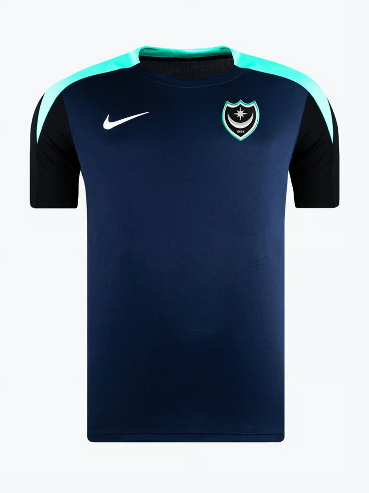 Herren Portsmouth 2024/25 Dritt Authentisches Strike Trainingsshirt - Blau