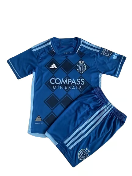 Kinder Sporting Kansas City 2025 Auswärts Kit
