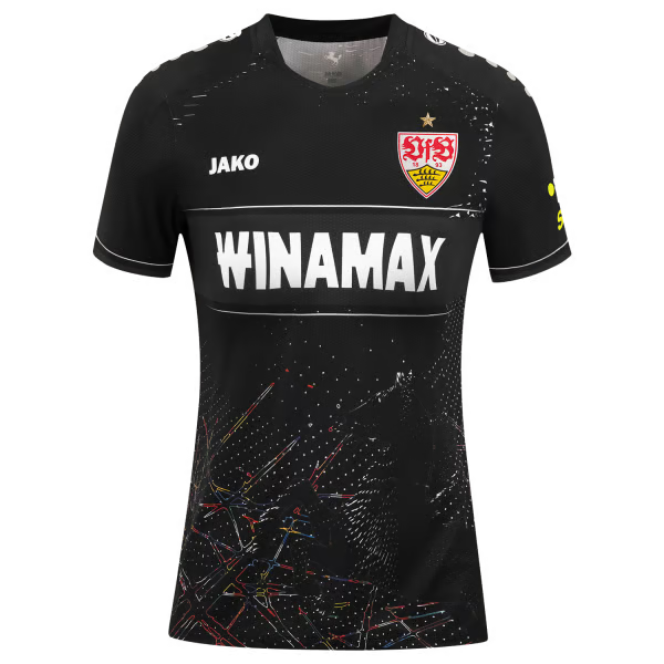 Damen VfB Stuttgart 2024/25 Auswärtstrikot - Schwarz