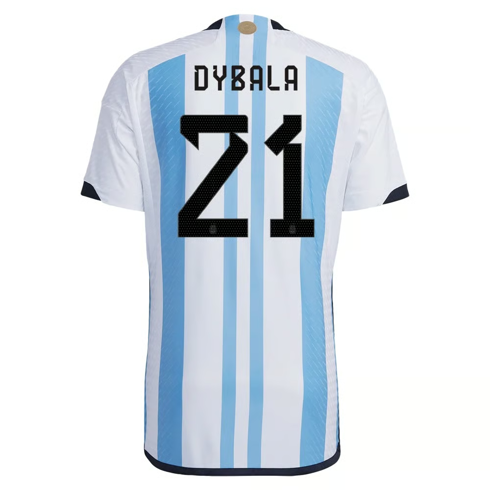 Paulo Dybala #21 Argentinien Heimtrikot Weltmeisterschaft 2022