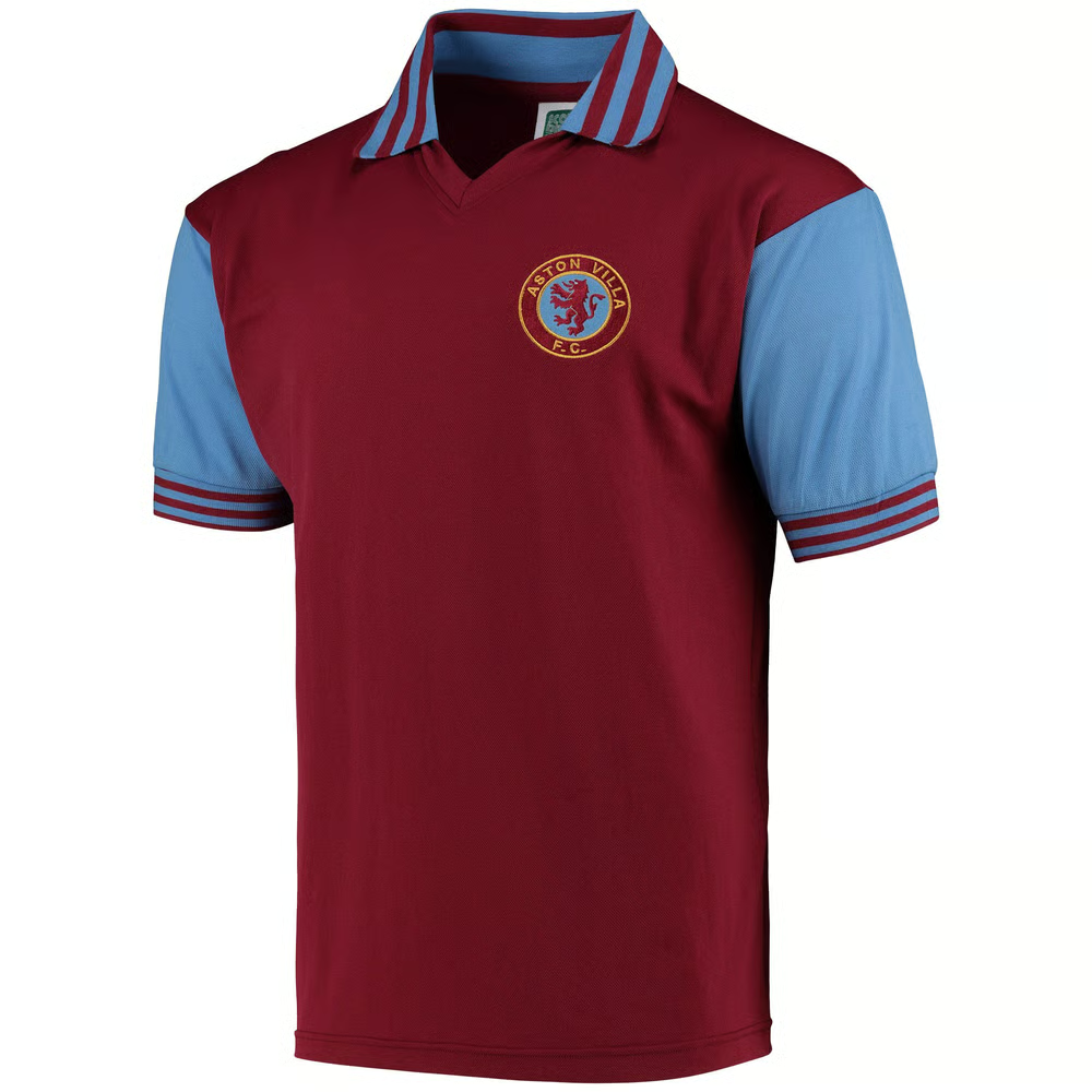 Damen Aston Villa 1980 Heim Retro Trikot