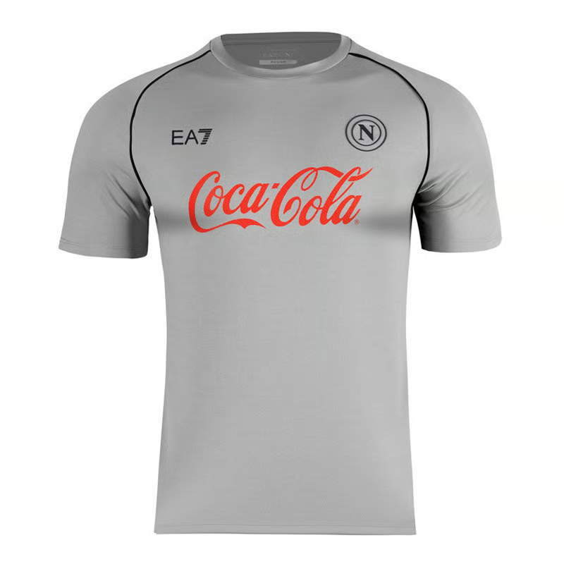 Herren Neapel 2024/25 Dritte Authentische Trainingsshirt - Silber