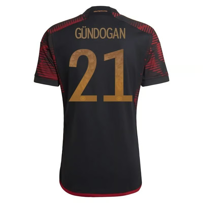 Ilkay Gündogan #21 Deutschland Auswärtstrikot Weltmeisterschaft 2022