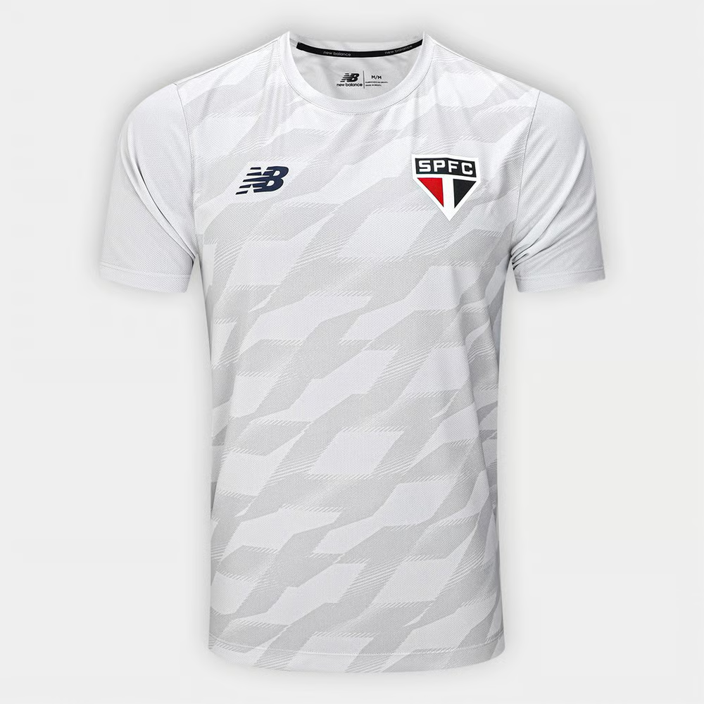 Kinder São Paulo 2024 Dritt Authentisches Trainingsshirt - Hellgrau
