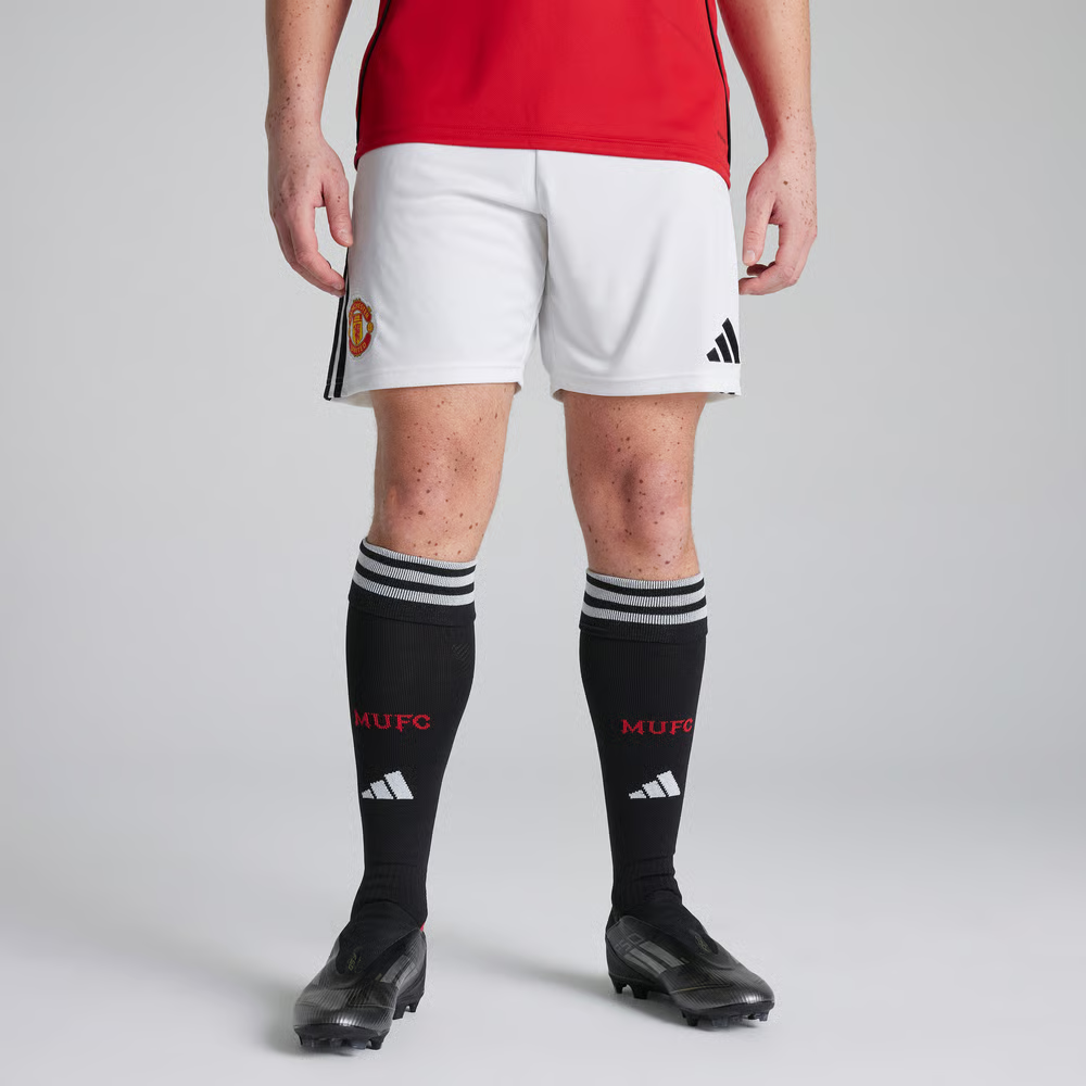 Kinder Manchester United 2025/26 Heimshorts - Weiß
