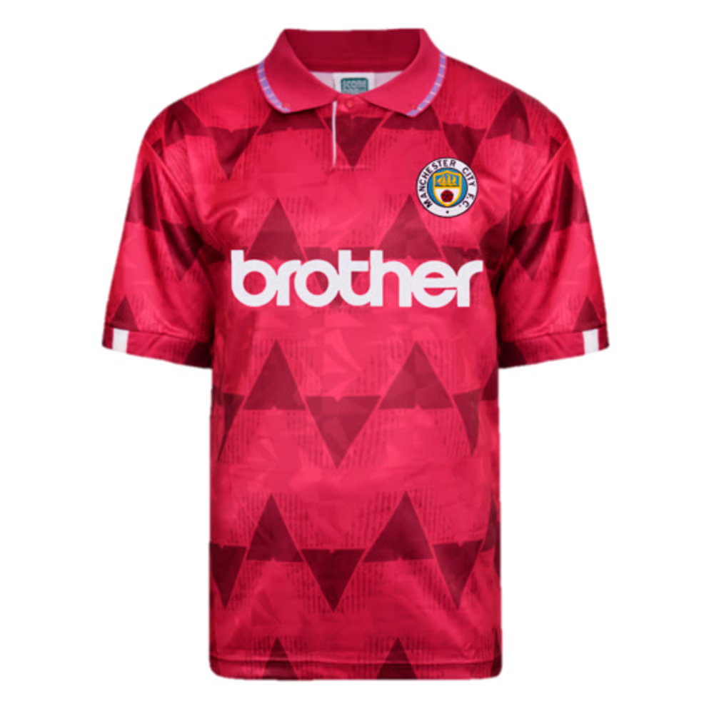 Kinder Manchester City 1989 Auswärts Retro Trikot