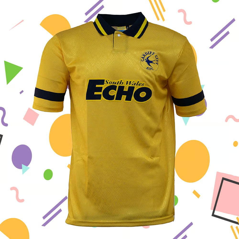 Damen Cardiff City 1994 Auswärts Retro Trikot