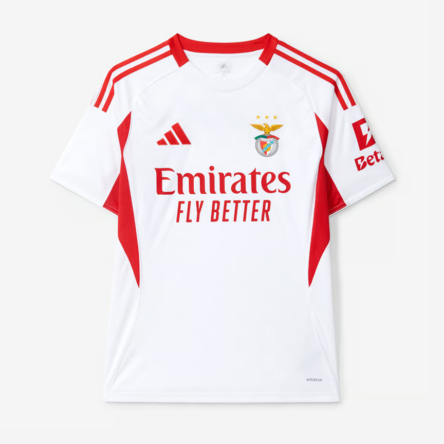 Damen SL Benfica 2025/26 Auswärtstrikot - Weiß