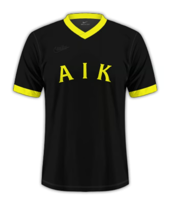 Kinder AIK 2024 Drittes Centenary Trikot