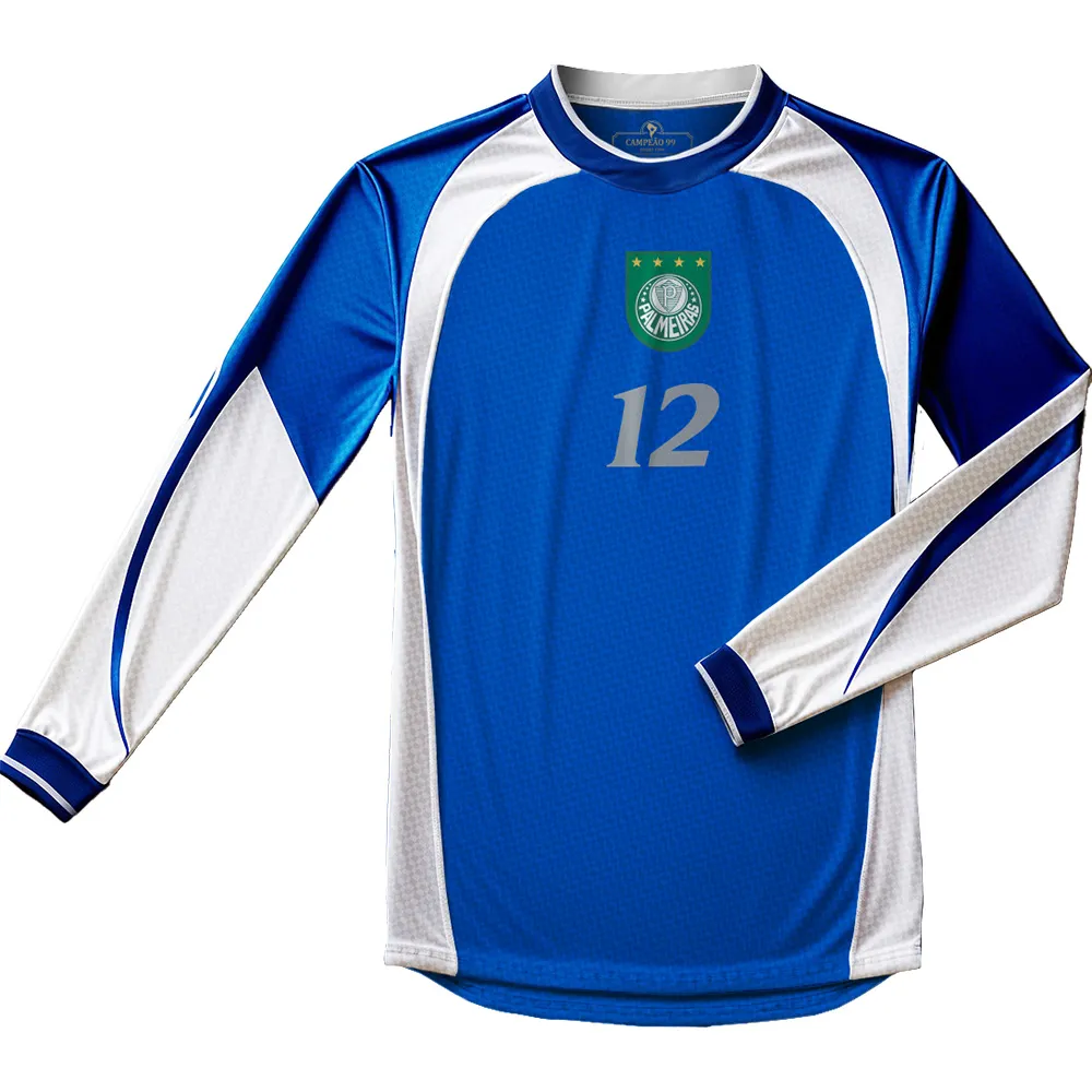 Damen Palmeiras 1999 Retro Langarmtrikot Marcos Nr. 12