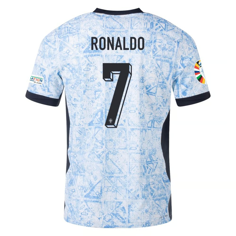 Cristiano Ronaldo #7 Portugal Spielerversion Auswärtstrikot EURO 2024