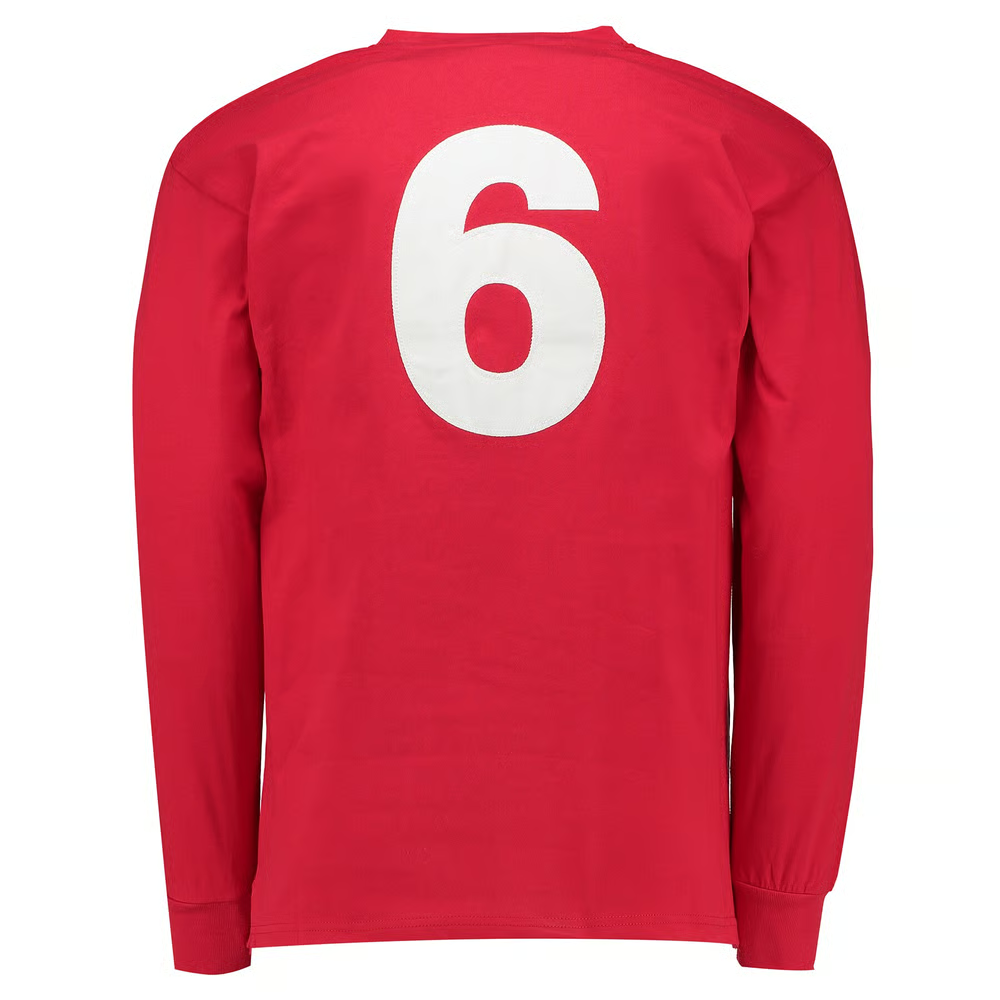 Damen England 1966 Auswärts Weltmeisterschaftsfinale Retro Langarmtrikot Nr. 6