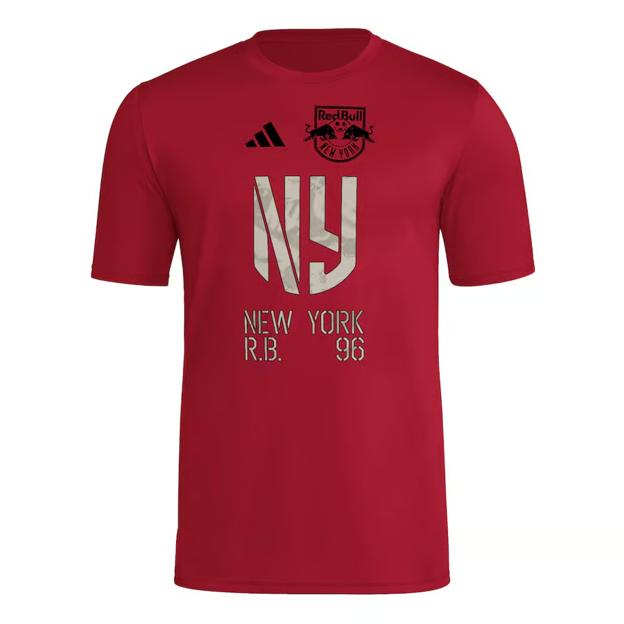 Damen New York Red Bulls 2025 Drittes Hook AEROREADY Shirt - Rot