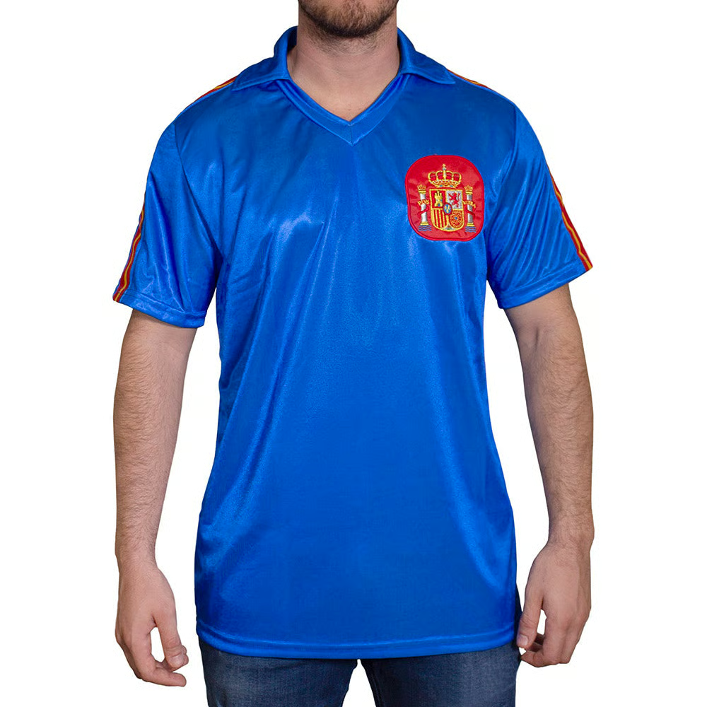 Kinder Spanien 1982 Retro Weltmeisterschaft Shirt - Blau