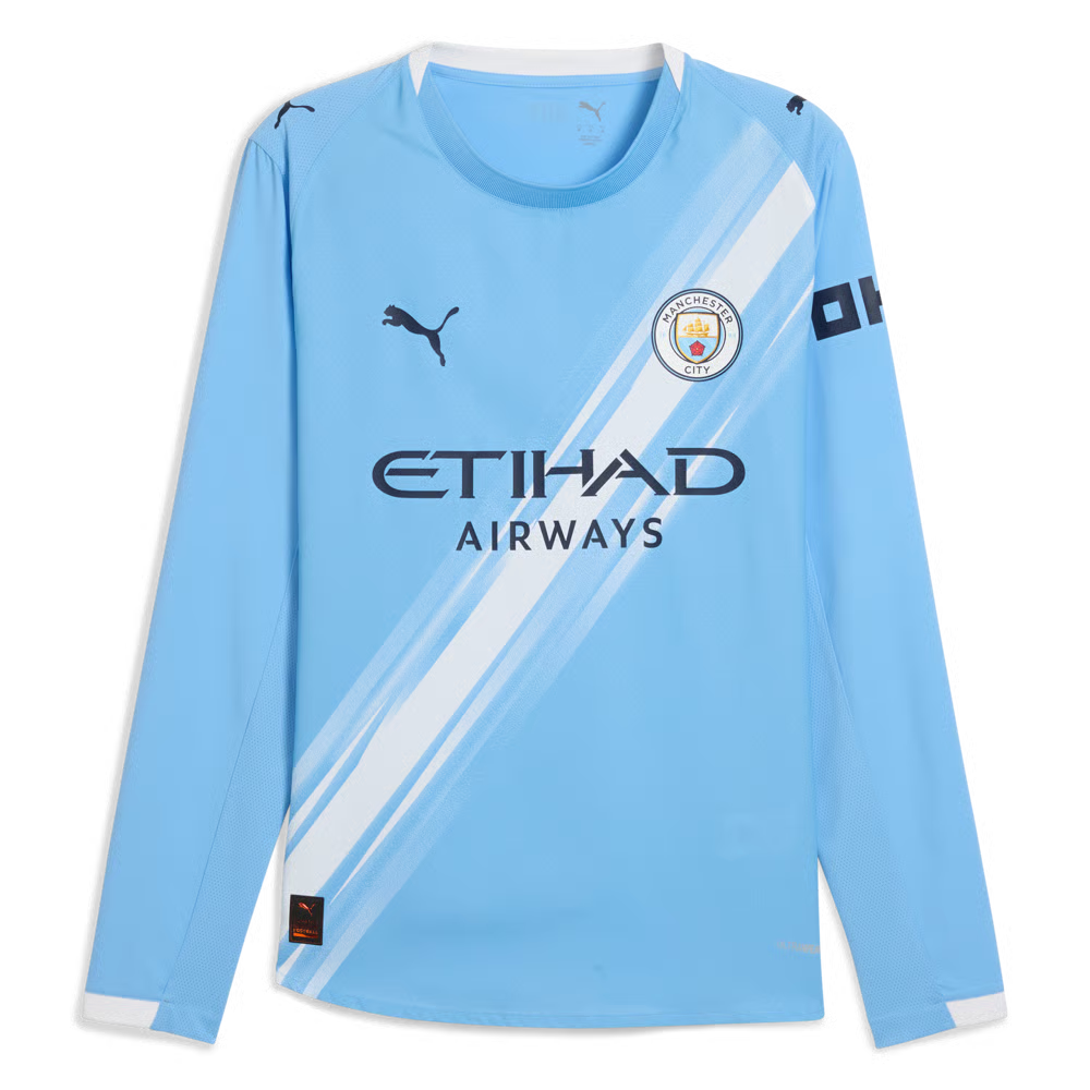 Kinder Manchester City 2025/26 Heim Authentic Langarmtrikot