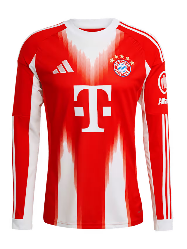 Kinder Bayern München 2025/26 Heimtrikot Langarm