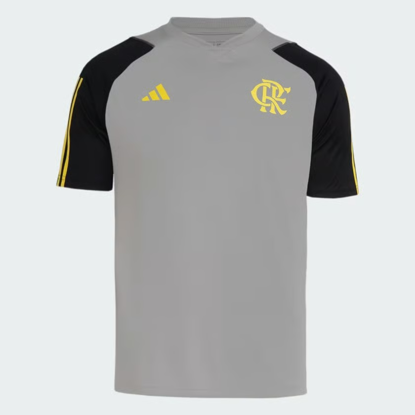 Kinder Flamengo 2024 Dritt Authentisches Trainingsshirt - Grau