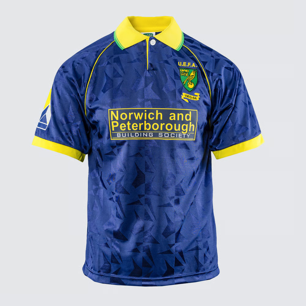 Damen Norwich City 1993 Auswärts Retro UEFA-Cup Trikot