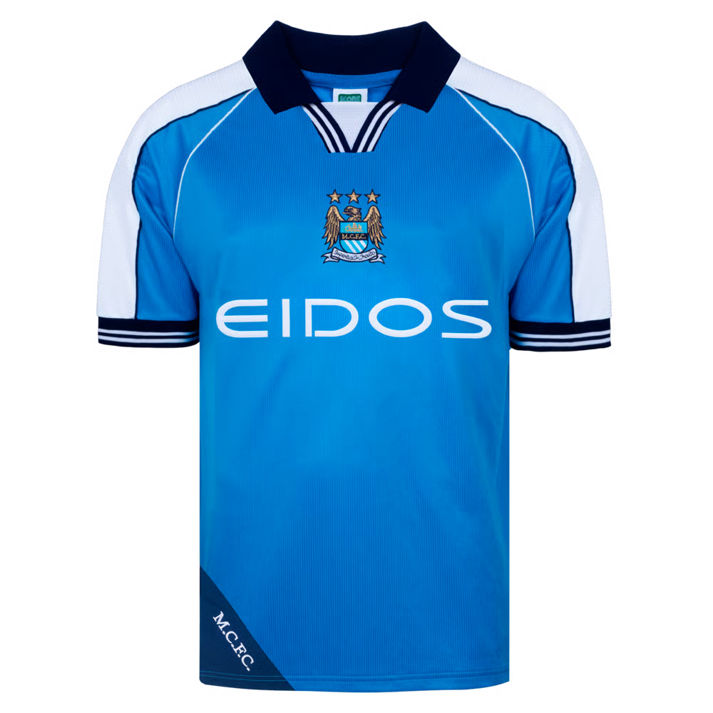 Damen Manchester City 2000 Heim Retro Trikot