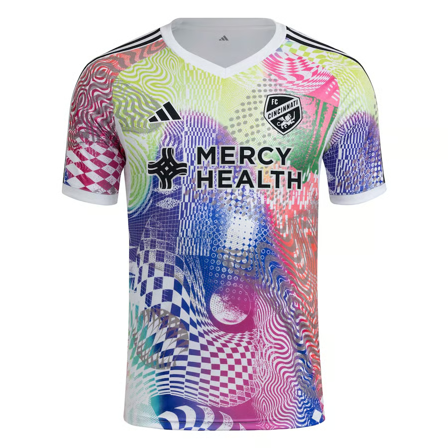 Kinder FC Cincinnati 2025 Drittes Pre Match Shirt - Weiß