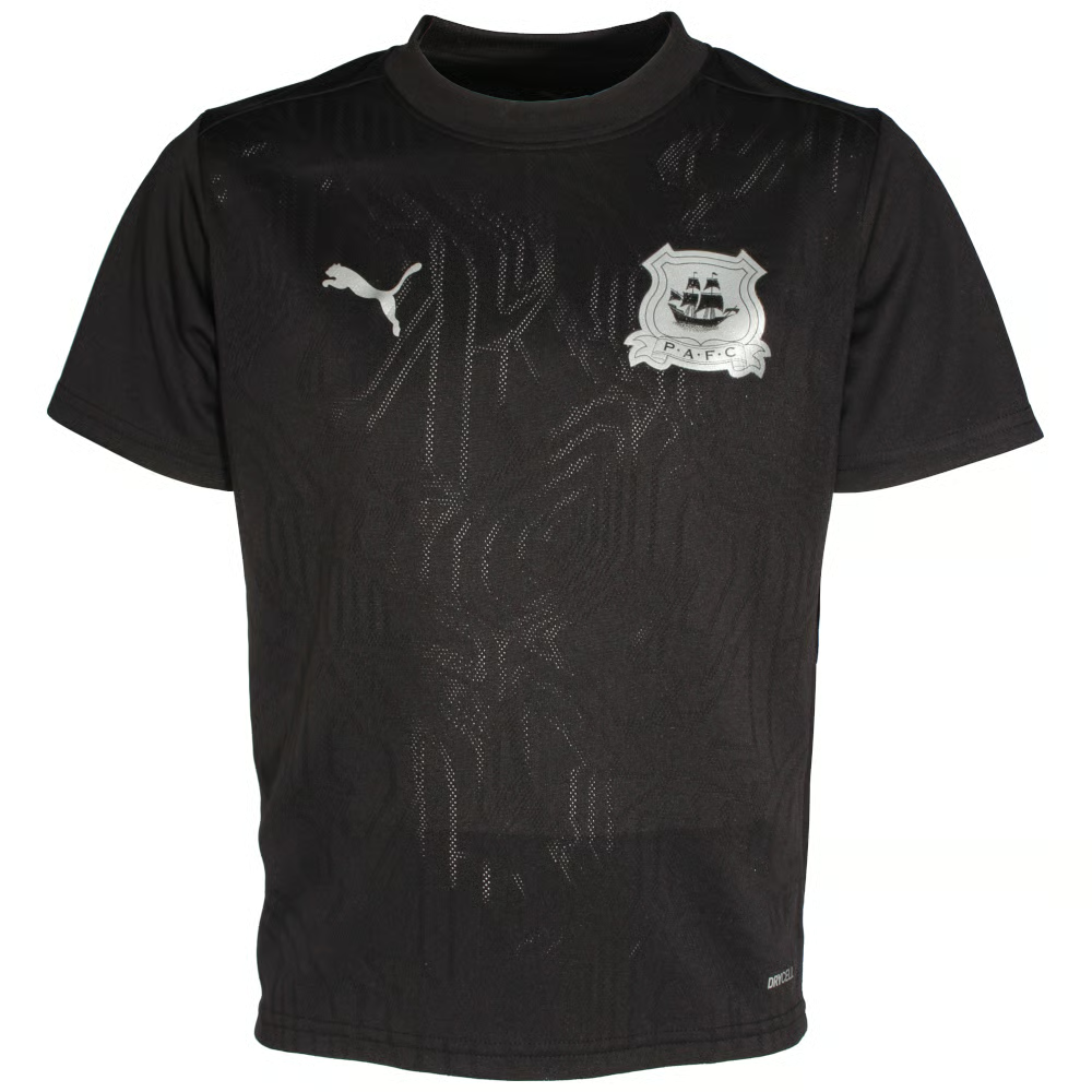 Kind Plymouth Argyle 2024/25 Dritt Authentisches Trainingsshirt - Schwarz