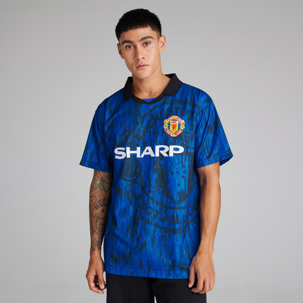 Kinder Manchester United 1992/93 Auswärts Retro Trikot