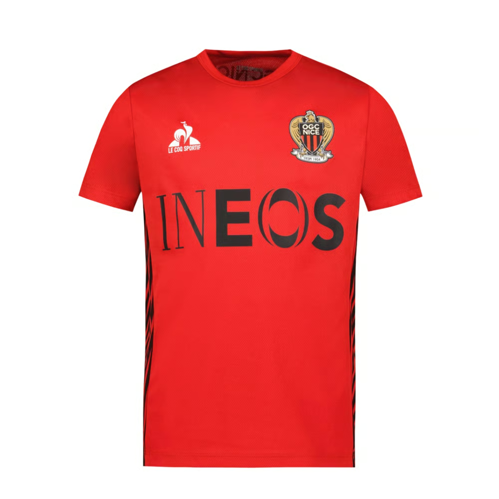 Herren OGC Nice 2024/25 Dritte Authentische Trainingsshirt - Rot