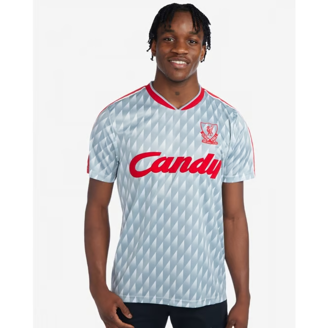 Herren Liverpool 1989/91 Auswärts Retro Candy Trikot