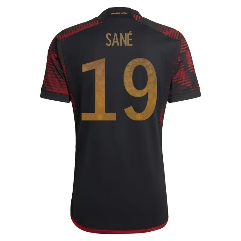 Leroy Sané #19 Deutschland Auswärtstrikot Weltmeisterschaft 2022