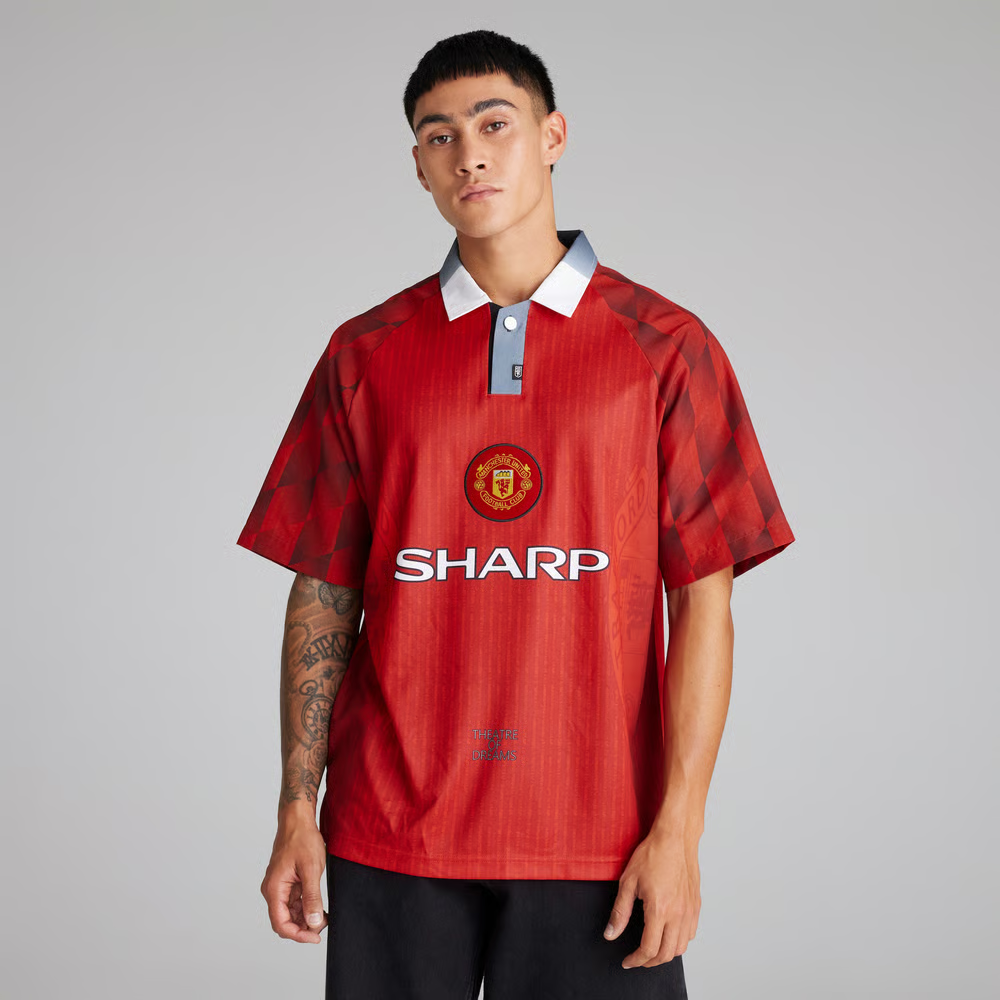 Kinder Manchester United 1996/98 Heim Retro Trikot