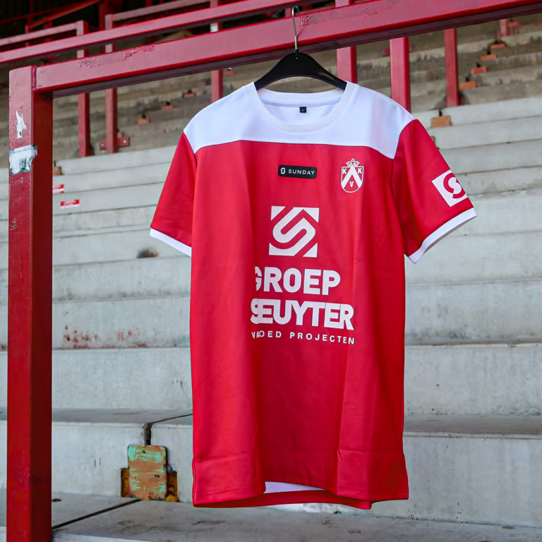 Kinder KV Kortrijk 2008 Dritt Authentic Match Of The Decade Trikot