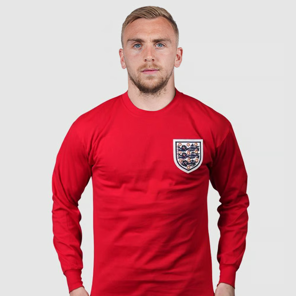 Kinder West Ham United 1966 Auswärts Retro Langarmtrikot #6