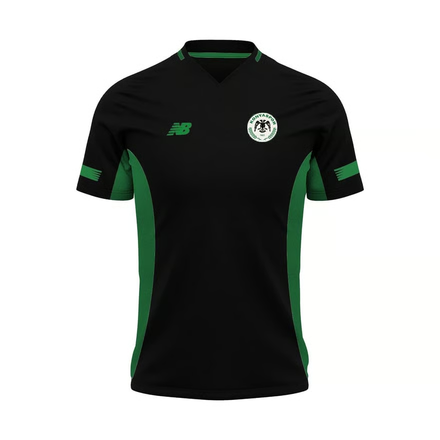 Damen Konyaspor 2024/25 Dritt Authentic Training Shirt - Schwarz